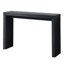 Console moderne noire à motif nervuré, console en bois, table d'entrée de l 47 po, console étroite de table d'entrée noire, table de couloir moderne, table de canapé moderne, table de salon