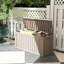 Boîte de rangement verrouillable en résine résistante à l'eau 80 gallons Emperic Design-133454854-98754010