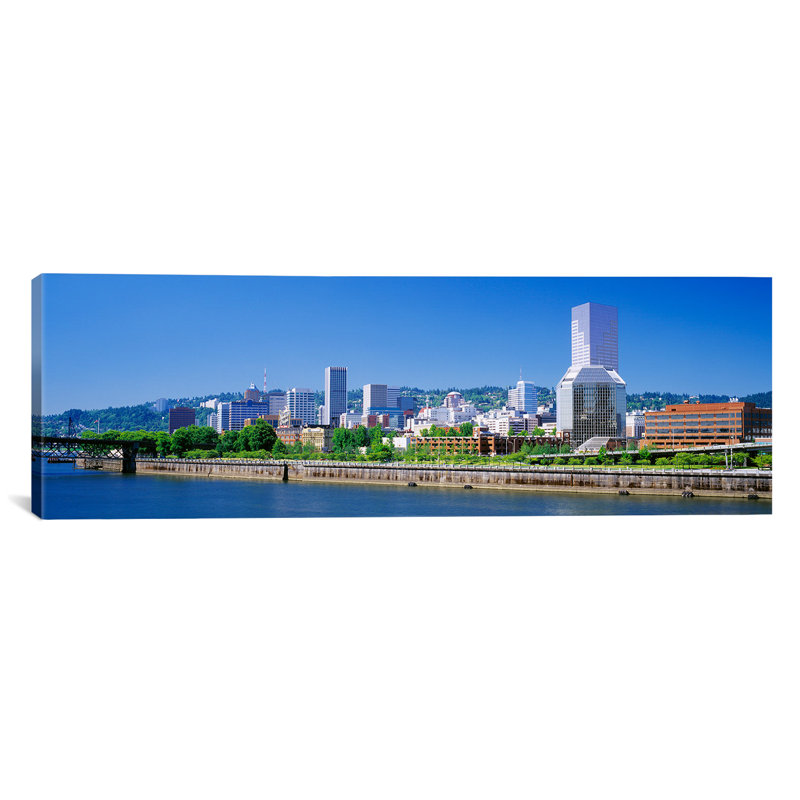 «Portland, Oregon», reproduction de photo sur toile, H 20 po x l 60 po x P 1,5 po, Toile tendue