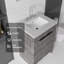 Meuble-lavabo autoportant de 24 po avec lavabo, porte à fermeture en douceur et comptoir en granite blanc de 2 po-937171722-937171726