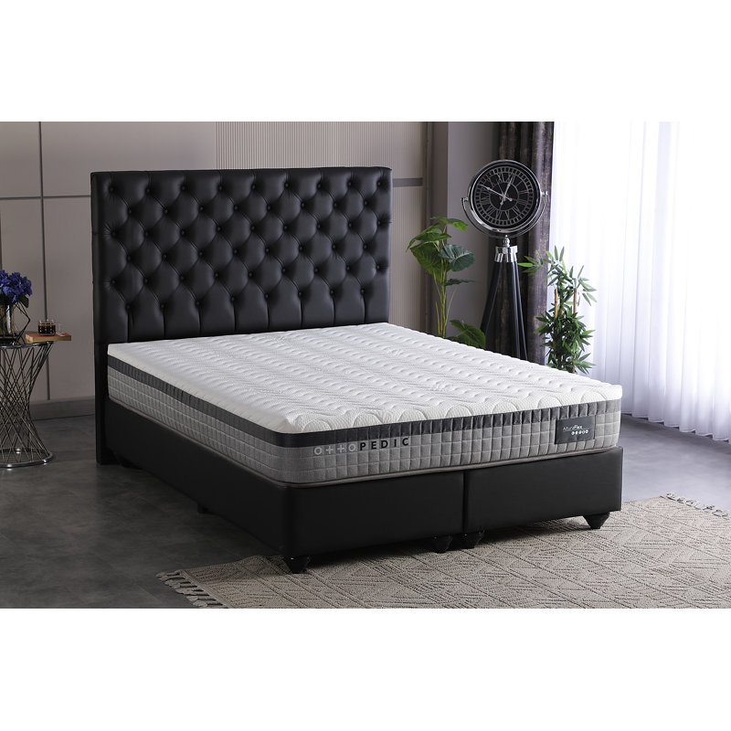 10.5" Medium Firm Hybrid Mattress – Individually Pocketed Coils & Edge-to-Edge Support – Enhanced Breathability – Made in USA – CertiPUR-US® Foam & Fiberglass-Free – Bed in a Box