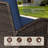3-Person PE Wicker Outdoor Patio Set With Sofa, Ottomans, Coffee Table & Blue Cushions-1079507948