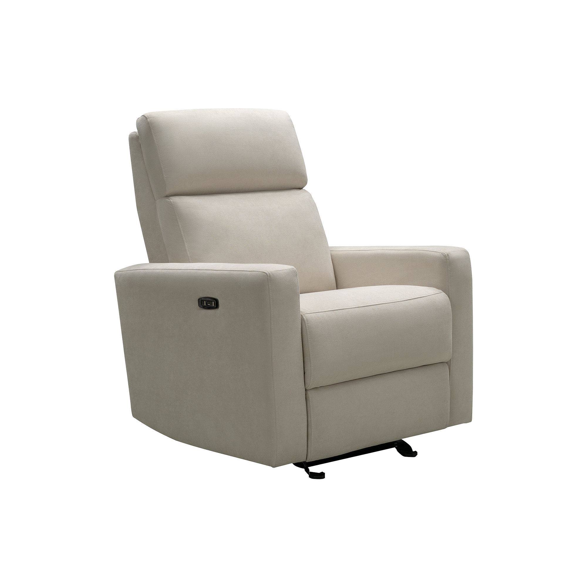 Nurture& The Glider Premium Power Recliner Nursery Glider Chair with Adjustable Head Support, Ivory
