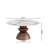 35" Round Coffee Table Living Room Center Cocktail Table With Red Walnut/Dark Walnut Base-914980125-914980126-970263824