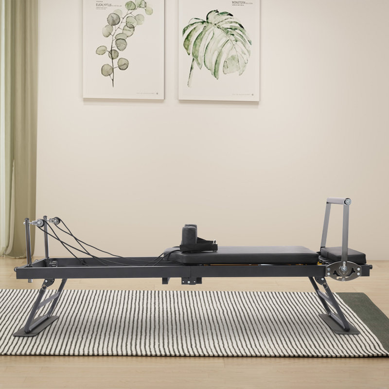 Machine pliante de réformateur de Pilates, équipement multifonctionnel de remise en forme de yoga, équipement d'exercice de Pilates