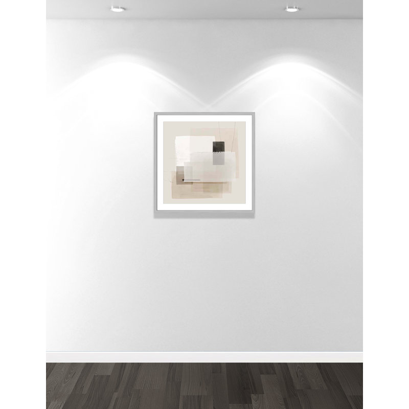 «Mystical Momentum II» par Hazel J, Encadré de boîte argent, H 27,5 po x l 27,5 po x P 1,25 po