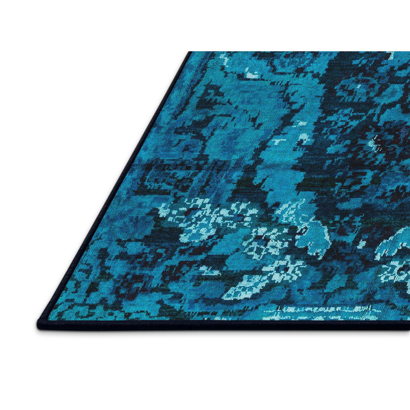 Abstract Indoor Rug, Rectangle 2' x 4'