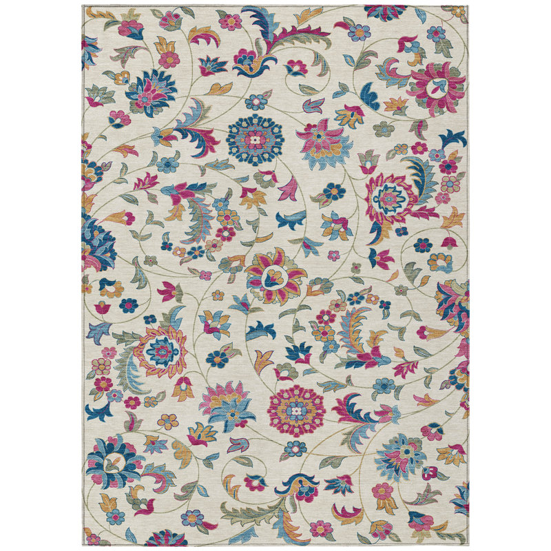 Aveline Linen Washable Indoor-Outdoor Rug - , 9' x 12'