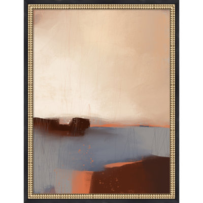 «Serene Horizons» par Mansi Saxena, art mural sur toile encadrée