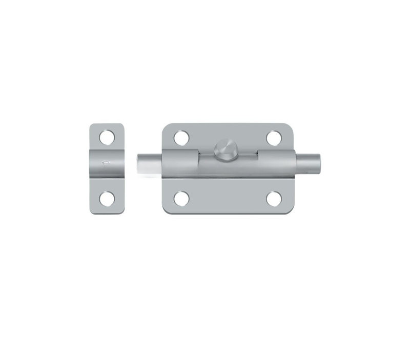 Deltana 3BBU26D 3" Barrel Bolt; Satin Chrome Finish, Brushed Chrome