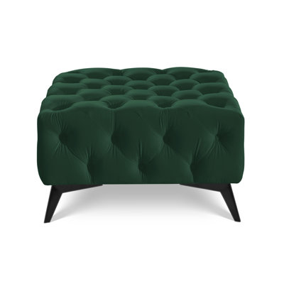 Whitby 80 cm W Velvet Tufted Square Footstool