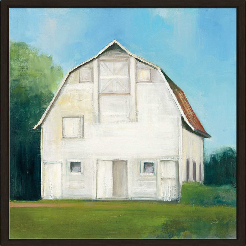 Farm Farm - Peinture, H 27,5 po x l 27,5 po x P 2 po, Cadre flottant espresso