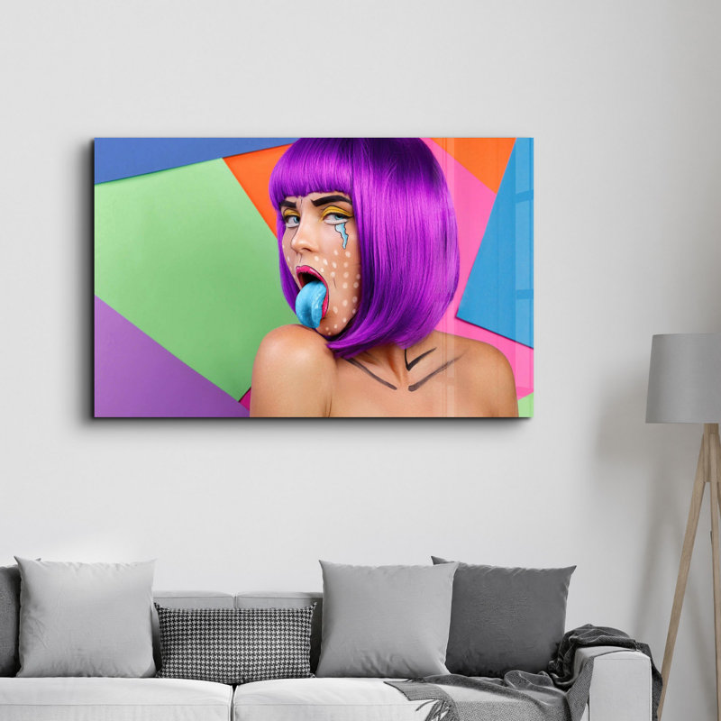 Élégante peinture murale en verre trempé de 13,8 po x 21,7 po | 100% verre trempé, épaisseur: 0,16 pouce | Imprimé UV pour des couleurs éclatantes | Parfait pour la décoration intérieure, le salon et les espaces de bureau