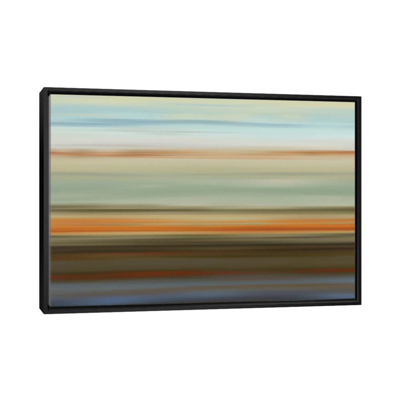 « euphoric ii », impression sur toile, H 18 po x l 26 po x P 1,5 po, Toile avec cadre noir, Pas de tapis
