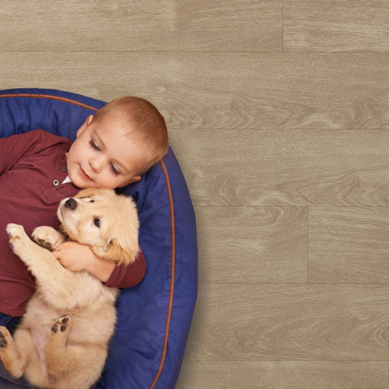 MaxCore Pro 20mil x 7.3" W x 48" L Click Lock Luxury Vinyl Plank Flooring, Sandstrom
