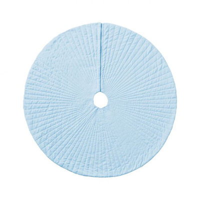 Vertical Quilted Cotton Christmas Tree Skirt-54" Diameter