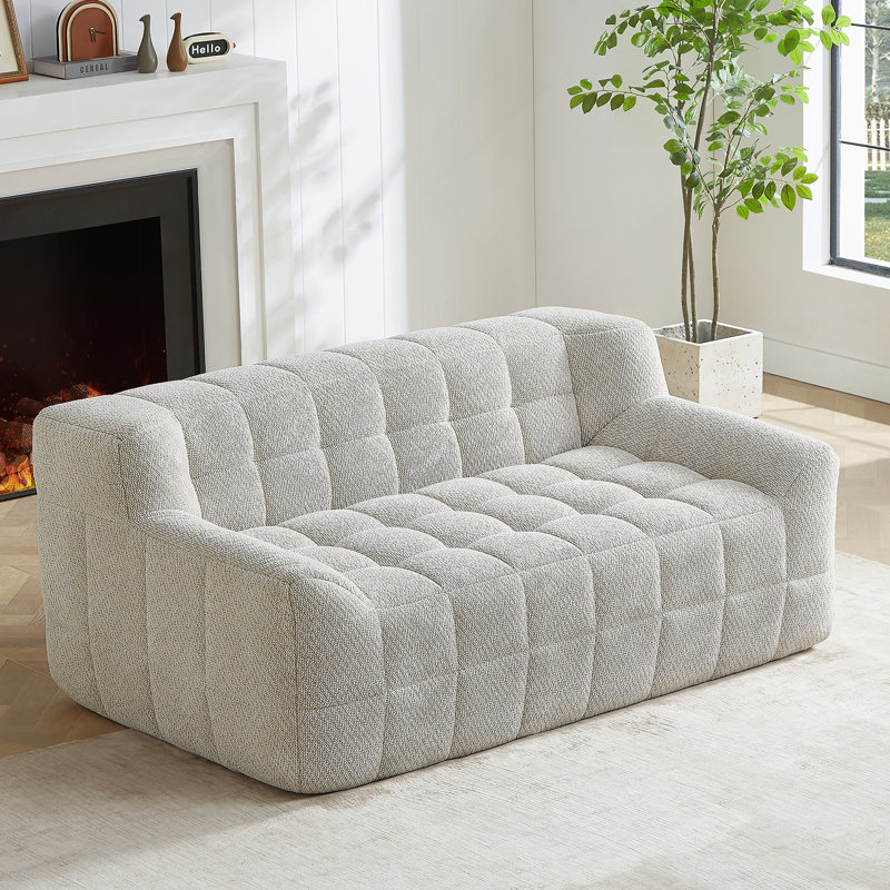 Canapé à compression complète, un meuble modulaire de style simplifié avec des configurations flexibles pour un confort et une détente ultimes
