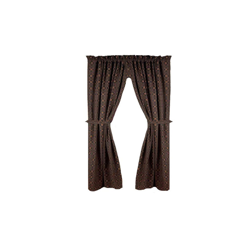 Amadi Cotton Room Darkening Curtain Pair, 84" H x 86" W