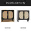 Buffet avec rangement, armoire de salle de bain décorative, avec deux portes et 4 compartiments de rangement, armoire avec pieds en bois massif, armoire pour vestibule, entrée, salon-1594018063