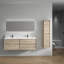 Ensemble de meuble-lavabo double mural 59 po Seavy-1833138596