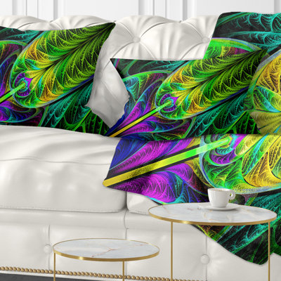 Abstract Abstract Stained Glass Texture Lumbar Pillow