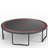 Durable Outdoor Trampoline with Multiple Safety Features and Fun Accessories