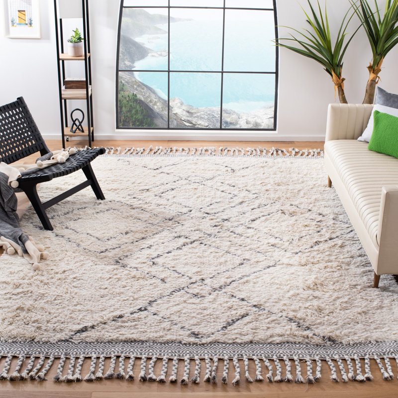 Powell Hand Woven Wool Southwestern Rug, Rectangle 8' x 10'