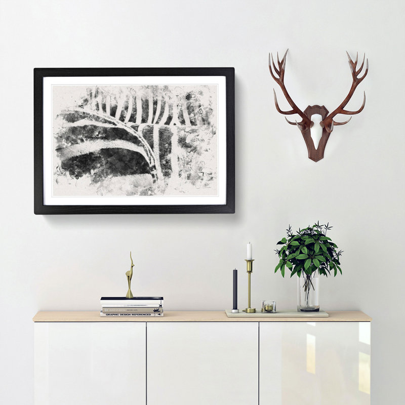 The Stripes of the Zebra - Picture Frame Painting Print, Black Framed, 62cm H x 87cm W x 2cm D