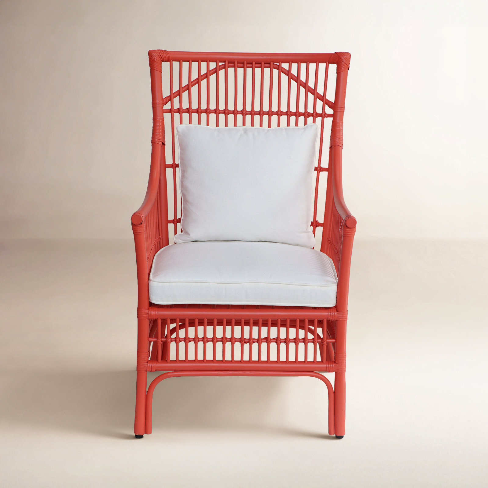 Jamestown Rattan Armchair, Orange