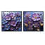 Royal Elegance - Ensemble de 2 collages carrés violets-1886468337-1886468336