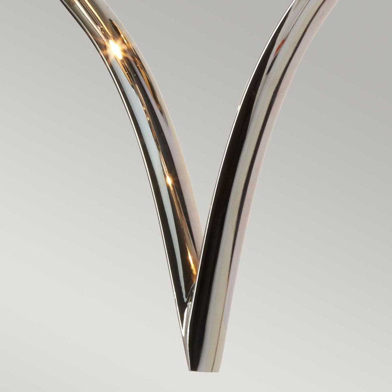 Honesdale Steel Armed Sconce, Black, Polished Chrome