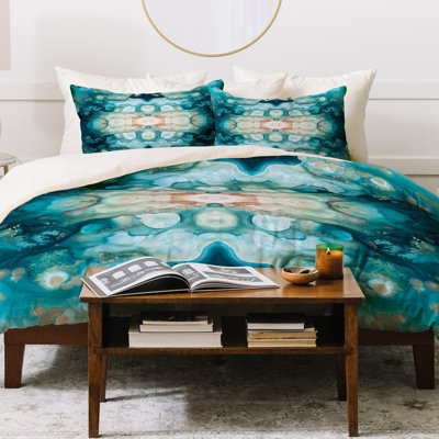 Modern & Contemporary Polyester Abstract Duvet Cover