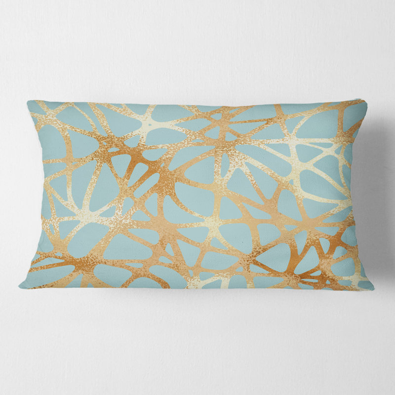 Coussin Golden Luxury Geometrics IV - Mid-Century