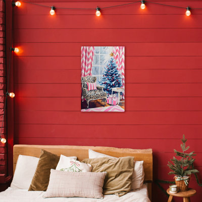 Toile glamour tendance de Noël, design par Arlington Prints