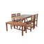 Ensemble de table et chaises d'extérieur en bois d'acacia de haute qualité-1880908697