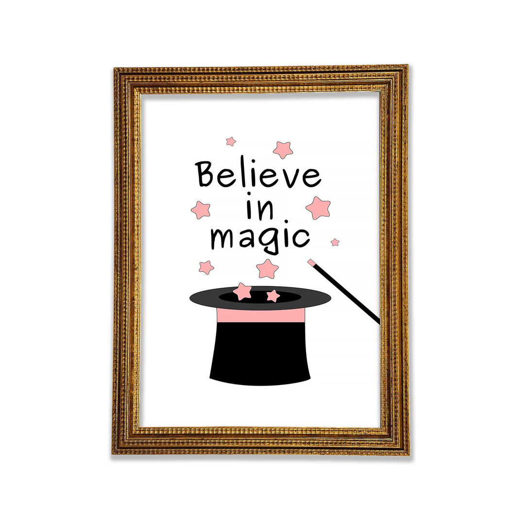 Believe In Magic Gerahmter Druck