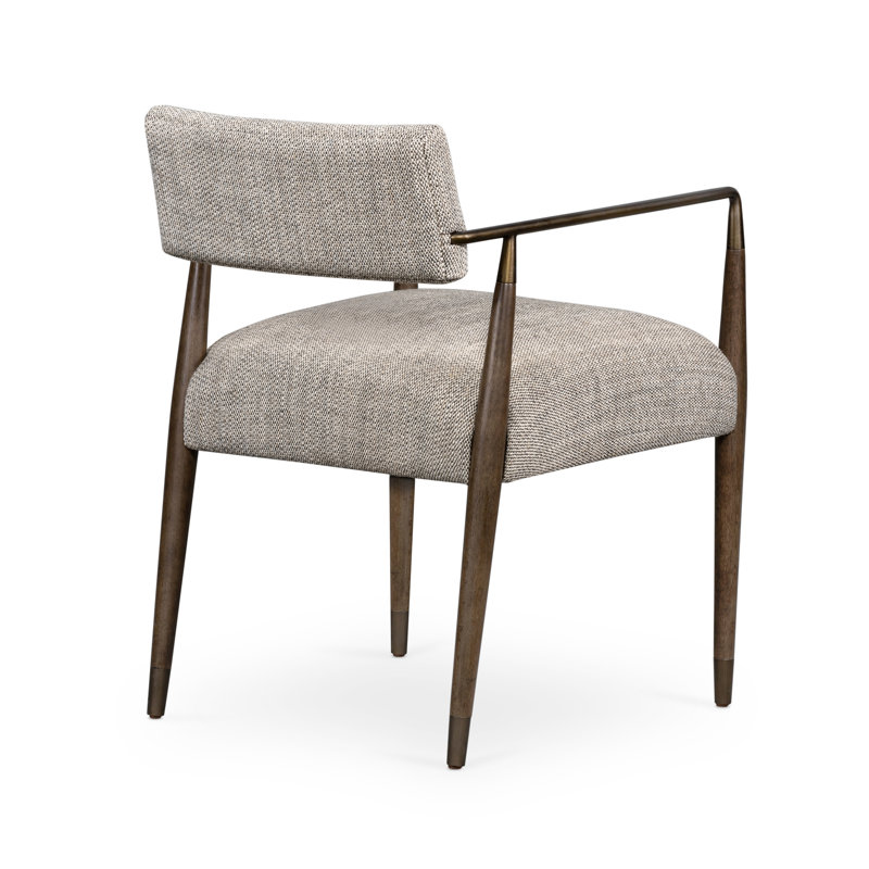 Waldon Dining Armchair-Thames Coal, Sierra Brown/Aged Bronze, Thames Coal