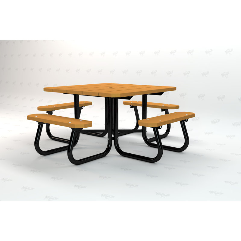 Cora ADA Square Table, None, Brown