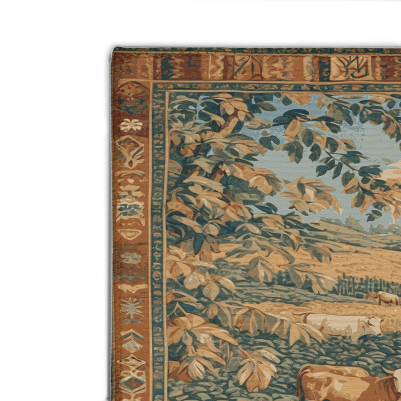 Turkish Brown Indoor and Outdoor Area Rug, Rectangle 8' x 10'