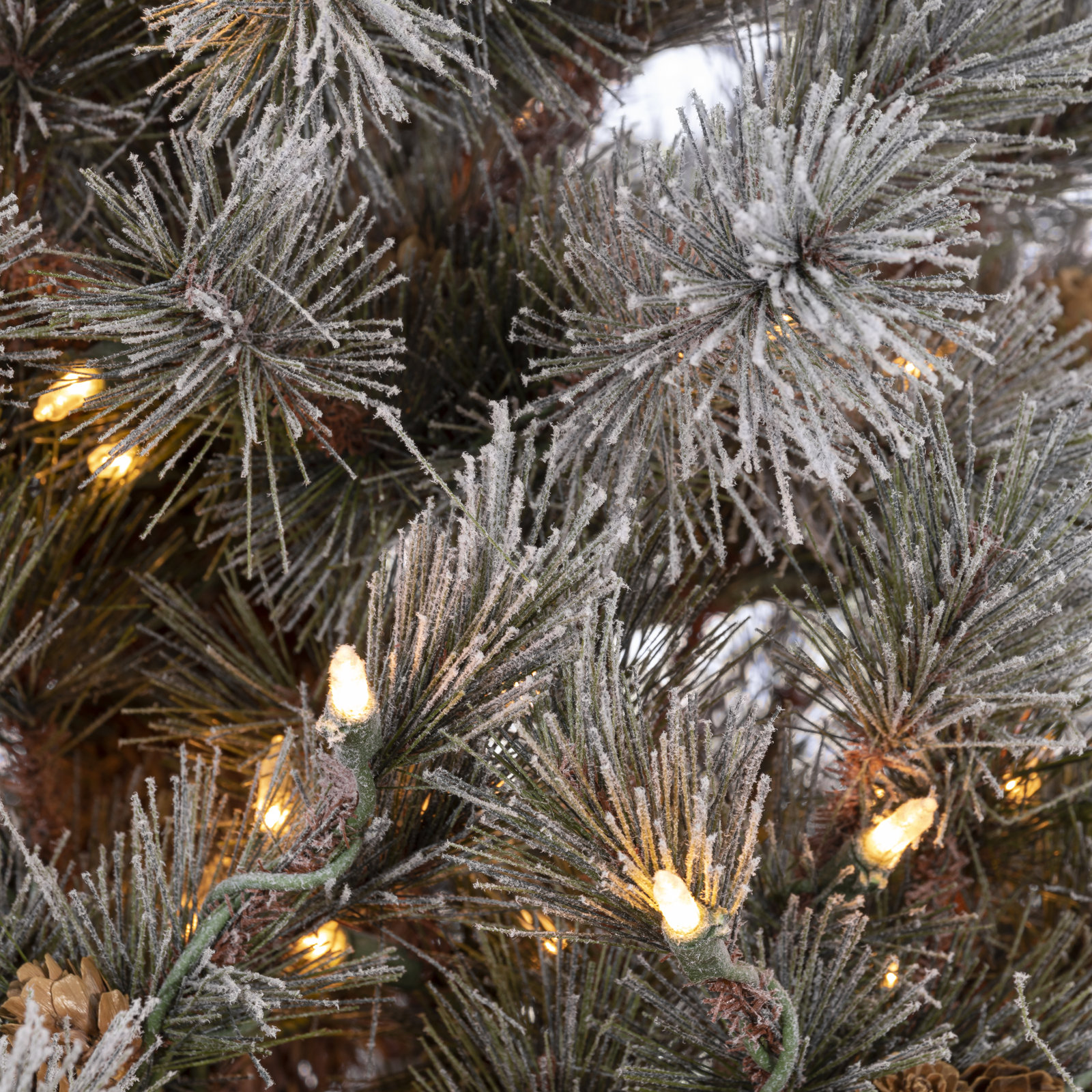 90' Lighted Artificial Pine Christmas Tree