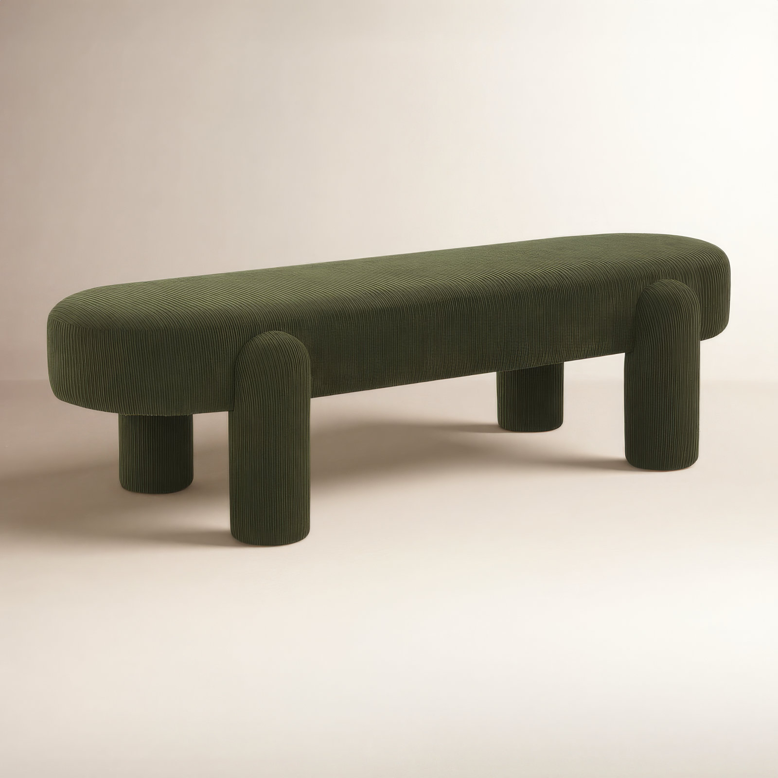 Arland 60" Bedroom Bench, Olive