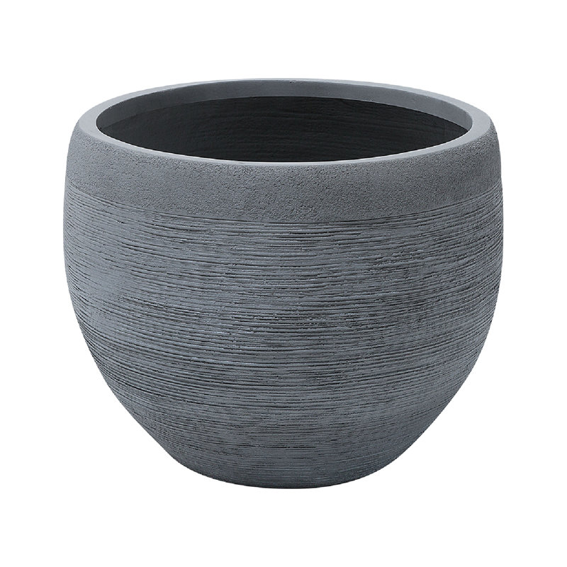 Atziry Pot Planter, 39cm H x 50cm W x 50cm D, Grey 