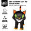 Décoration d'Halloween gonflable chat 7 pi
