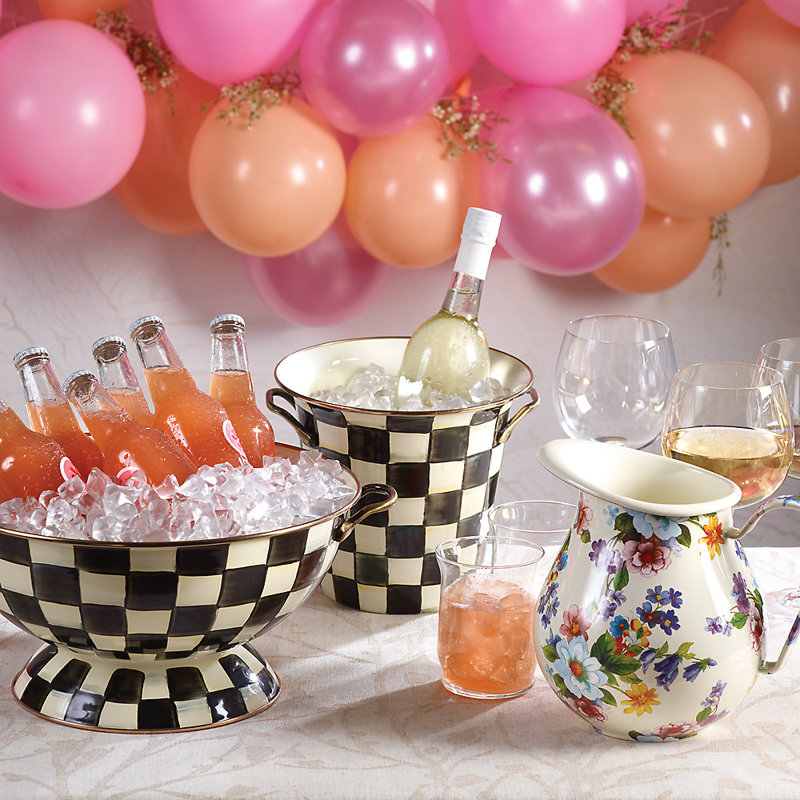 Courtly Check® Enamel Ice Bucket