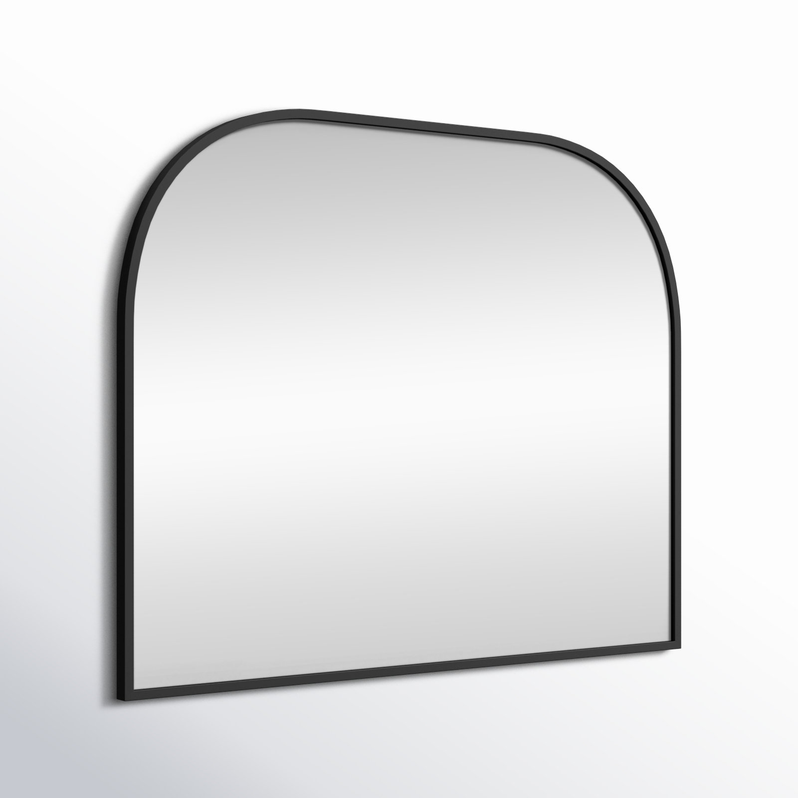 Sabine Metal Wide Arch Wall Mirror, Black, 34" x 42"