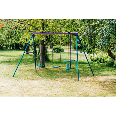 Plum Swing Set with Swing(s) , Slide(s)