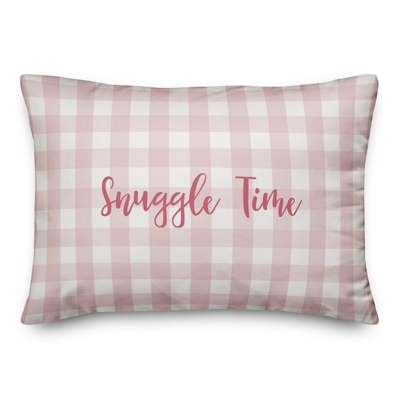  Snuggle Time Throw Pillow, Pink