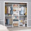 Tour de garde-robe 25 po avec 4 tablettes supérieures et range-chaussures Impressions