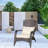 Beige Cushioned Outdoor Chair For Patio. Ample Seat Area, & Water . 250 Lbs Capacity. Assembly Required Chair. Stylish And Functional Patio Seating. Tall , Wide . Pe , Steel, . Weight Limit.-1630340113