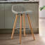 Kai Upholstered Counter Stool with Solid Wood Frame-359222790